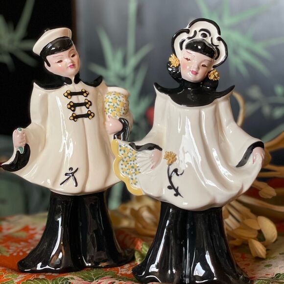 ♥️ Vintage Mid Century Florence Ceramics
California Figurine Couple 8"T 3"W - Picture 8 of 10